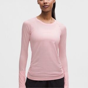 Swiftly Tech Neutral Pink Long Sleeve Athletic Top